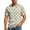 Beige, variant on Mens T-Shirts Summer Short Sleeve Crewneck Casual Loose Fit Floral Print Beach Shirt Streetwear