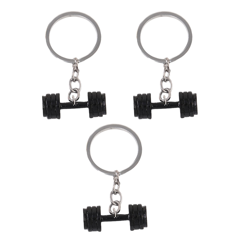 Gym Gift small barbell 45Lbs Bench Press Workout Gifts Gym Motivation  Weightlifting 28mm Keyring Men Car Gift