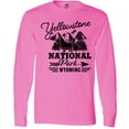 thumbnail image 3 of Inktastic Wyoming Yellowstone National Park Long Sleeve T-Shirt, 3 of 5