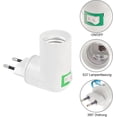 thumbnail image 2 of E27 Socket with Wireless Switch, E27 Lamp Socket Without Cable, E27 Lamp Holder, 4 Pieces E27 Bulb Light Holder, 2 of 5