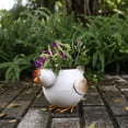thumbnail image 4 of LOVIVER Decorative Metal Hen Cactus and Flower Planter, Pot for Garden Patio, 4 of 8