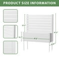 thumbnail image 5 of MAYEERTY 47.2"×47.2"×11.8" White PVC Rectangular Planter Box - Durable for Outdoor Flower & Vegetable Growing, 5 of 5