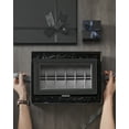 thumbnail image 4 of 12-Slot Watch Box, 2 Layers PU Lockable Watch Case with Glass Lid with 1 Drawer, Black and Gray, 4 of 7