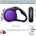 thumbnail image 3 of Correa retráctil para perros Meegood Comfort Heavy Duty de 16 pies, color morado, 3 of 8