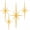7.87 x 4.33 x 0.47 in, variant on Unbranded 11.81 x 5.91 x 0.47 in Geometric Atomic Star Metal Wall Sculpture