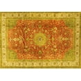 thumbnail image 1 of Ahgly Company Indoor Rectangle Medallion Yellow Traditional Area Rugs, 3' x 5', 1 of 4