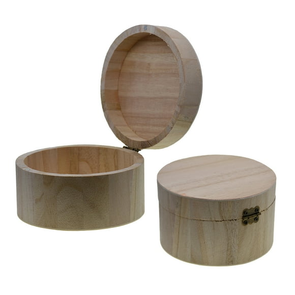 Round Wood Box