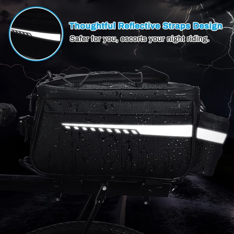 Upanbike Insulated Bike Pannier Bag, 10L Waterproof Rear Carrier photo 4