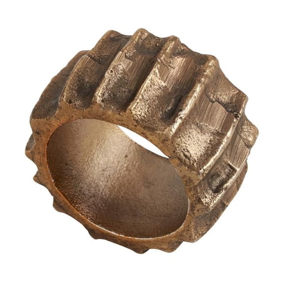 Saro Lifestyle Ribbed Napkin Ring (Set of 4)