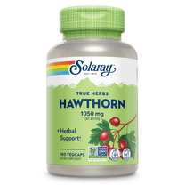 Solaray Hawthorn Berry 1050mg | Healthy Cardiovascular Function & Normal, Healthy Circulation | Whole Berry | Non-GMO & Vegan | 180 VegCaps