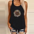 thumbnail image 2 of Blusa sin mangas con cuello redondo y estampado de girasol para mujer Fridja  gh3026, 2 of 5