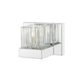thumbnail image 3 of Z-Lite 468-1S Fallon 1 Light 6" Wide Ribbed Crystal Glass Bath Sconce - Chrome, 3 of 6