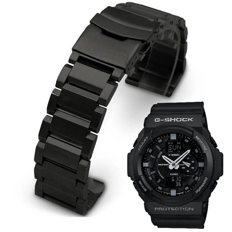 Black Metal Replacement Fits Casio G-Shock Watch GA150 GA-150 #5002 - Walmart.com