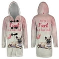 thumbnail image 3 of Every Fart is Love Note French Bulldog Guilty Face Happy Valentine's All Over Print 3D Hooded Duffle Toggle Coat Dog Lover Gifts - 01016, 3 of 6