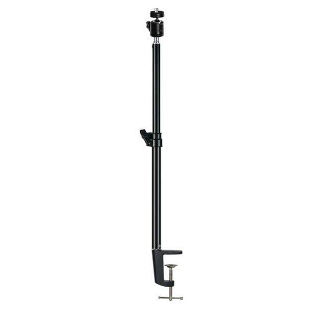 Soporte De Montaje De Cámara De Escritorio Soporte De Montaje De Abrazadera C De Mesa Ajustable Con Cabeza De Bola Giratoria De 360 Grados Para Cámara Dslr / Anillo De Luz / Luz De Video Eigraketly EL015931-00