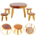 thumbnail image 1 of OULII Mini Wooden Furniture 1 Set Round Edges Design For Birthday Collectors Living Room, 1 of 5