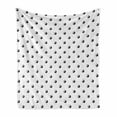 thumbnail image 1 of Ying Yang Soft Flannel Fleece Throw Blanket, Polka Dots Yin Yang Patterns Universal Duality Between and Bad Concept, Cozy Plush for Indoor and Outdoor Use, 70" x 90", White Black, by Ambesonne, 1 of 6
