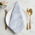 thumbnail image 2 of Light Blue Botanical Cloth Napkins, Pastoral Elegant Spring Floral Washable and Reusable Dinner Napkins Set of 4, Table Napkin for Kitchen Party Birthday Wedding Hotel Housewarming 20"x20", 2 of 9