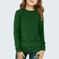 thumbnail image 2 of Plebaso Chemises à Manches Longues pour Garçons Filles Col Rond Décontracté Blouses Basiques Unies Enfants Printemps Été Hauts, 2 of 7