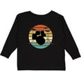 thumbnail image 3 of Inktastic Drum Set Retro Drummer Sunset Boys or Girls Long Sleeve Toddler T-Shirt, 3 of 5