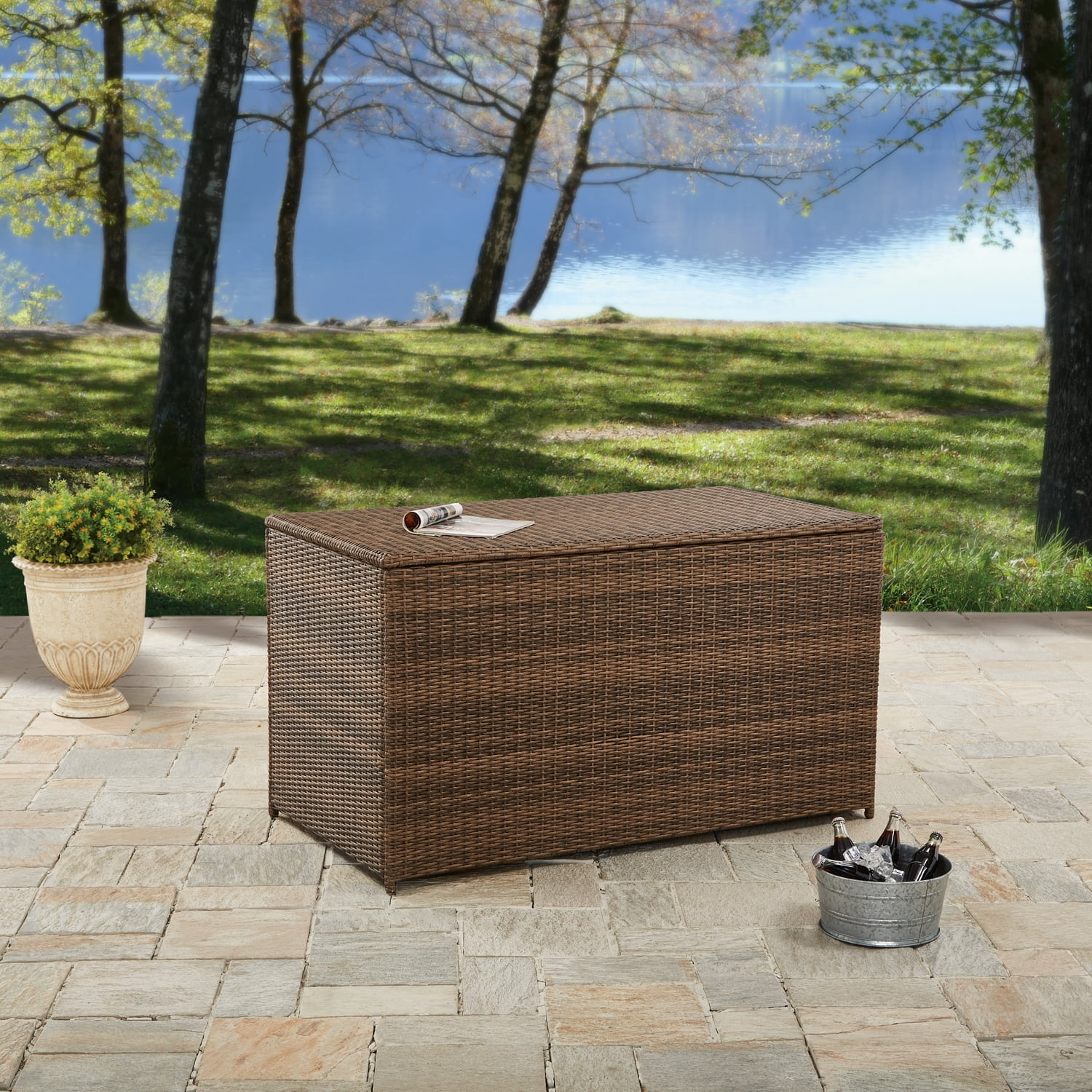 Better Homes and Gardens Camrose Farmhouse Outdoor Deck Box by YOTRIO CORPORATION