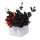 thumbnail image 4 of Flores artificiales de Halloween Arreglo floral en caja de madera Gótico Artificial Naranja oscuro, 4 of 9