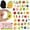 vegetable and fruit magnets, variant on 48PCS Farm Animal Refrigerator Magnet Colorful Farm Life Fridge Magnetic Sticker Cute Farmhouse Garage Magnet for Locker Whiteboard, Gift-Ready Home Decor Set