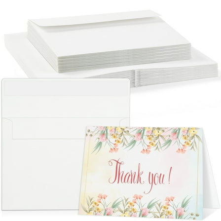 20 Sets Watercolor Cards with Envelopes, 140 lb/300 GSM Watercolor Paper, 4x6 Inch Foldable Blank Cards and Envelopes for Greeting Card, Wedding Invitations, Thank You Card