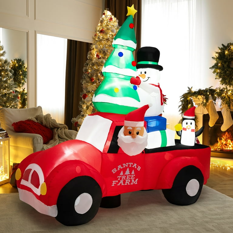 Santa’s tree farm inflatable Truck Seasonal decor