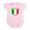 Petal Pink, variant on CafePress - Just A Little Italian Body Suit - Baby Light Bodysuit, Size Newborn - 24 Months
