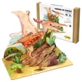 thumbnail image 1 of Juego de rompecabezas de dinosaurios 3D JZMDEDR de madera para niños de 8 a 14 años, 1 of 7