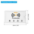 thumbnail image 2 of Fundas bloqueadoras RFID Uxcell para prevención de robo de identidad, protectores de tarjetas de crédito, paquete de 10, blancas, 2 of 6