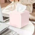 thumbnail image 4 of Pink Tissue Box Holder - Decorative Plastic Tissue Dispenser for Living Room, Bathroom & Office, 4 of 6