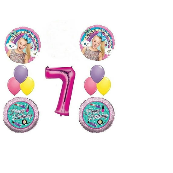 Jojo Siwa 7th Birthday Party Balloons Decorations Supplies Bow Eighth Makeup