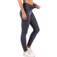 thumbnail image 3 of Yoga Leggings with Pockets High Waist Tummy Control Super Soft Stretchy Skinny Workout Yoga Pants 28" Grey X-Small, 3 of 4