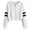 H-White, variant on Kcodviy Hoodies for Women Full Light Weight Women Hoodie Zip Up Cropped Sweatshirts Blank Sweat Shirts for Women Casual Hooded Pullover Sweaters Female Hoodies Tops