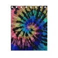thumbnail image 4 of Boho Tie Dye Pattern Grommet Blackout Curtains Thermal Insulated Window Curtain Sets for Bedroom Living Room 63"L x 55"W 2 Panels, 4 of 5
