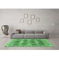 thumbnail image 3 of Ahgly Company Indoor Rectangle Abstract Emerald Green Modern Area Rugs, 7' x 9', 3 of 4
