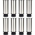 thumbnail image 1 of Juego de 8 patas para muebles Ormromra Ajustables O 50 mm Altura 150 mm Metal Acero Inoxidable, 1 of 5