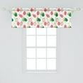 thumbnail image 2 of Ambesonne Tropical Window Valance, Dragonfruit and Avocado, 54" X 18", Pale Pink and Green, 2 of 3