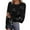 Silver, variant on bbymog Women's Printing Casual Round Neck Long Sleeve Tops T-shirt Blouses Brown L