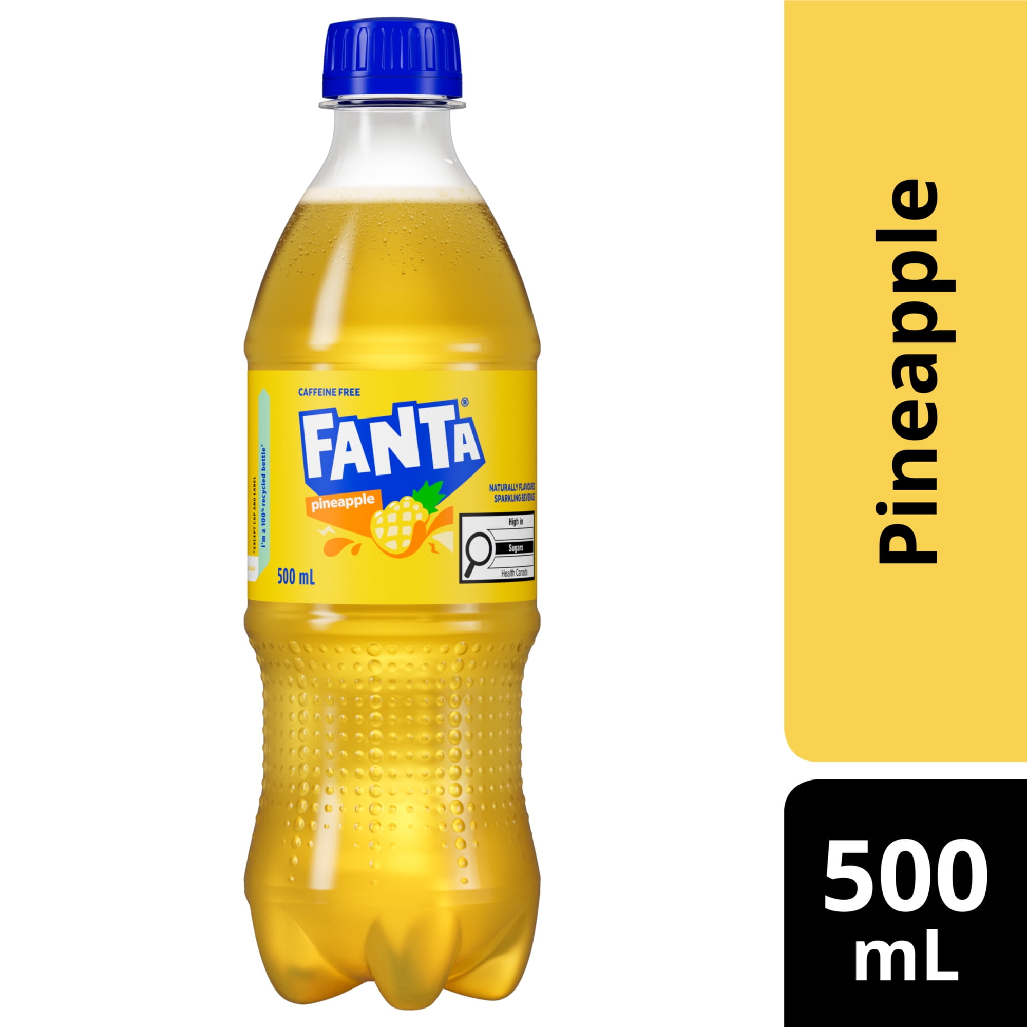 Fanta Pineapple Bottle, 500 mL, Fanta Pineapple