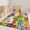 Green, variant on Musicwaker Camel Contemporary Beige Giraffe Alphabet Area Rug, 3x5 ft, Non-Slip Backing