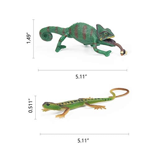 8pcs figuras de animales lagarto figuras de animales de reptiles UANDME UANDME