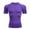 Purple Compression Shirt Men, variant on Compression Shirt Men Quick Drying Lightweight Sports Workout T Shirt Short Sleeve Crew Neck Tee Grey L