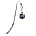 thumbnail image 1 of Dreaming of Squirrels Purple Metal Bookmark Page Marker with Charm, 1 of 1