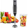 thumbnail image 1 of Immersion Blender, 400W/2 Speed ​​Stainless Steel Hand Blender, Sharp Blade Blender for Smoothies, Purees, Sauces, with Measuring Cup, 1 of 5