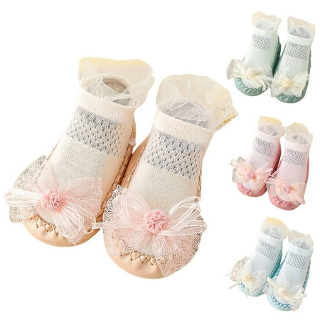 

LYCAQL Toddler Shoes Summer And Autumn Comfortable Toddler Shoes Lace Bow Children Mesh Breathable Floor Boys Shoes Toddler (Pink 6 Toddler)