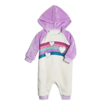 

Kidtopia Baby Girl Minky Coverall