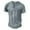Grey, variant on BADHUB Men's Distressed Henley Shirts Casual Washed T-shirt Vintage Short Sleeve Button Basic Tees Loose Fit Summer Pullover